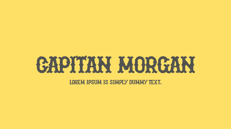 Capitan Morgan Font