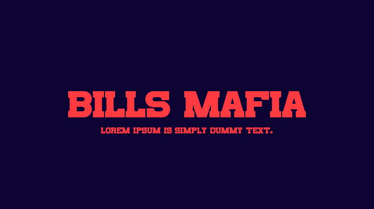 Bills Mafia Font