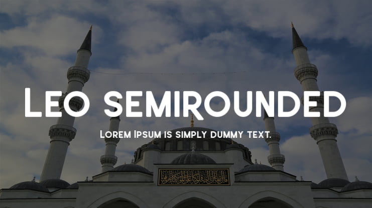Leo SemiRounded Font Family