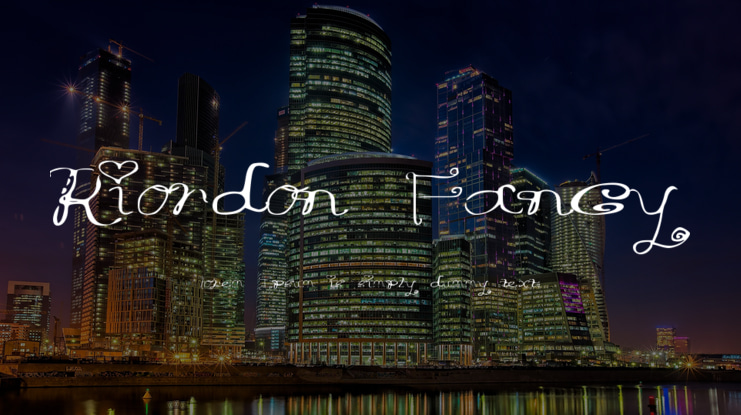 Riordon Fancy Font