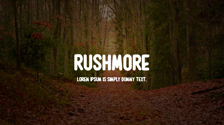 Rushmore Font