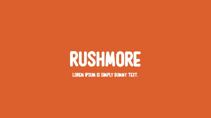 Rushmore Font