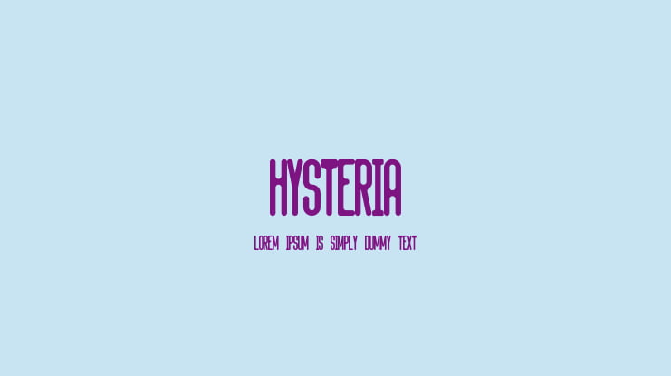Hysteria Font