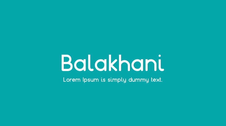 Balakhani Font