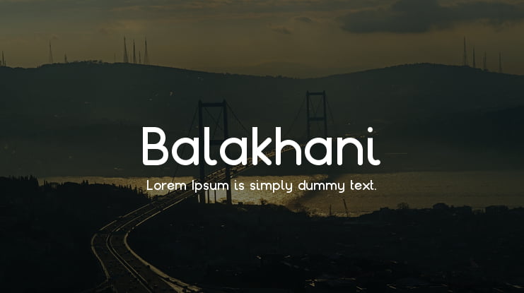 Balakhani Font