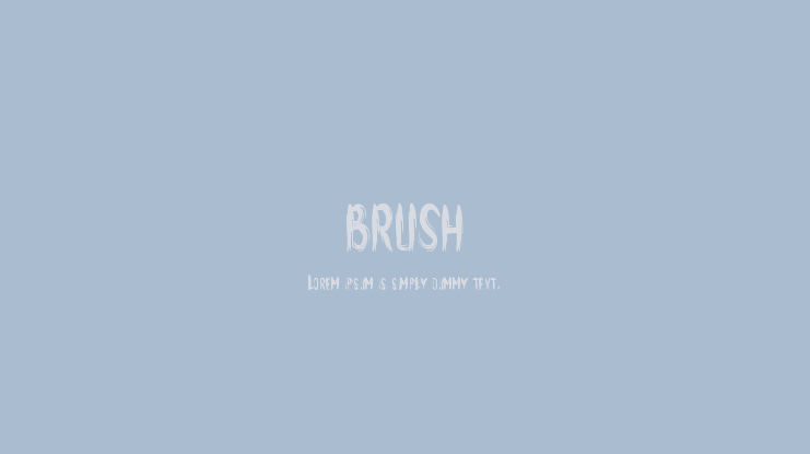 brush Font