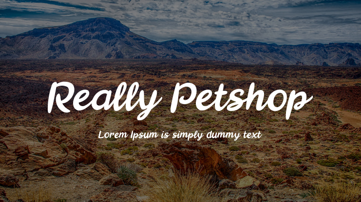 Really Petshop Font Family