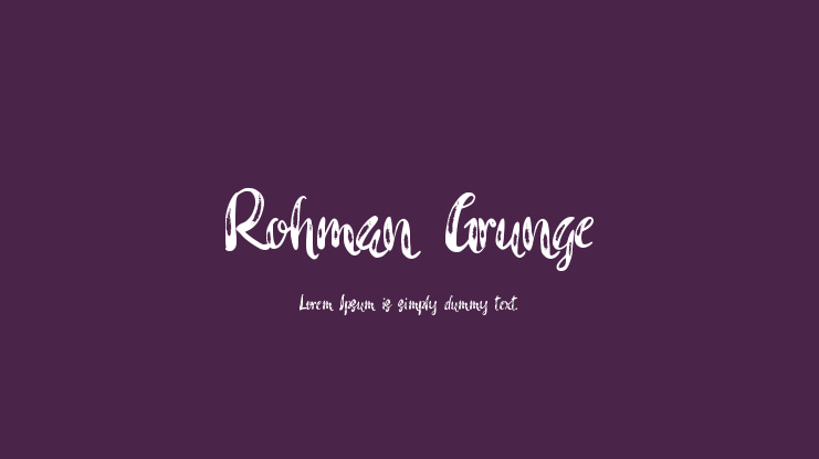 Rohman Grunge Font Family