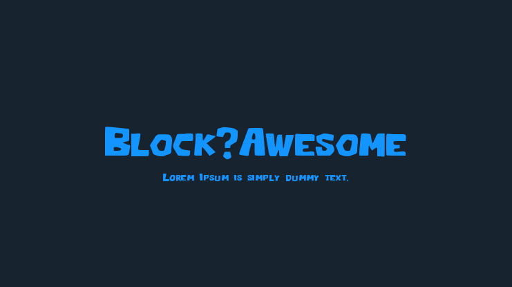 Block_Awesome Font