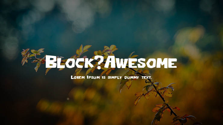 Block_Awesome Font