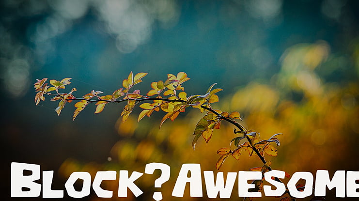 Block_Awesome Font