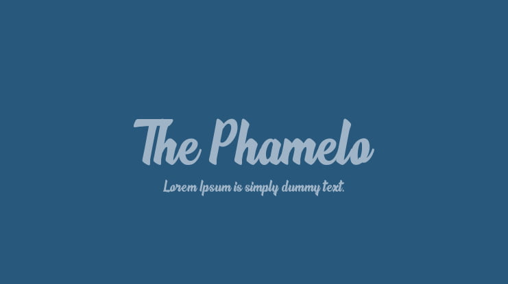 The Phamelo Font