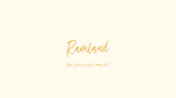 Ramland Font
