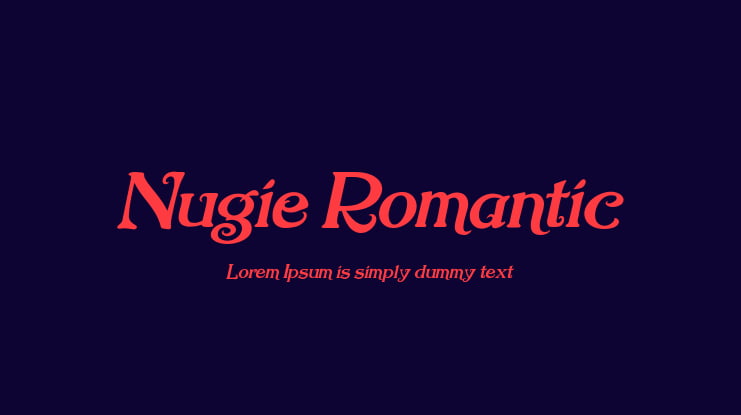Nugie Romantic Font Family