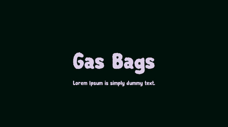 Gas Bags Font