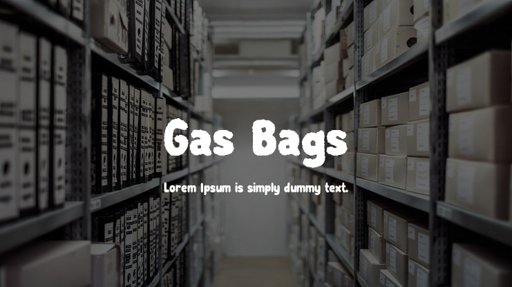Gas Bags Font