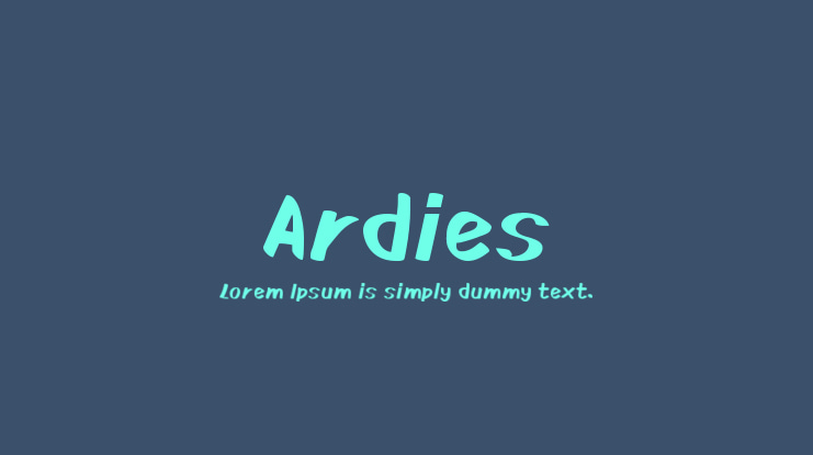Ardies Font
