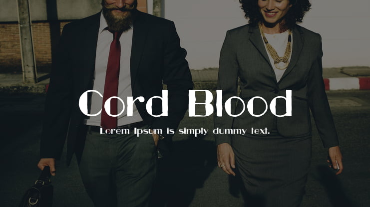 Cord Blood Font