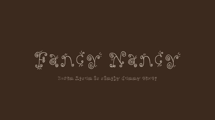 Fancy Nancy Font