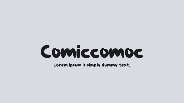 Comiccomoc Font