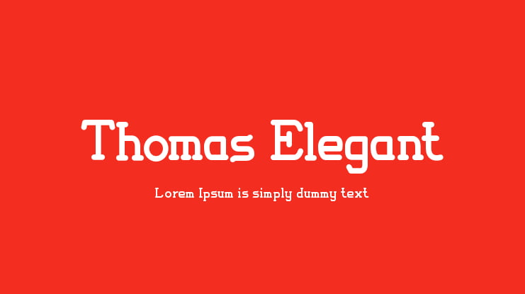 Thomas Elegant Font
