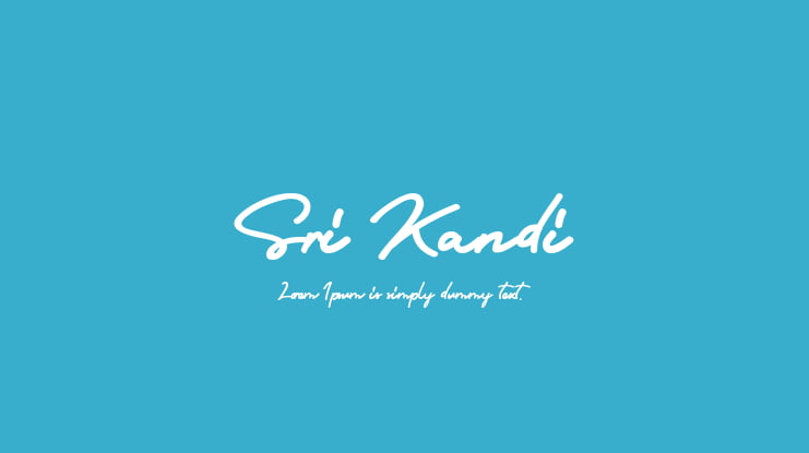 Sri Kandi Font