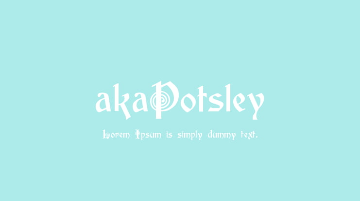 akaPotsley Font