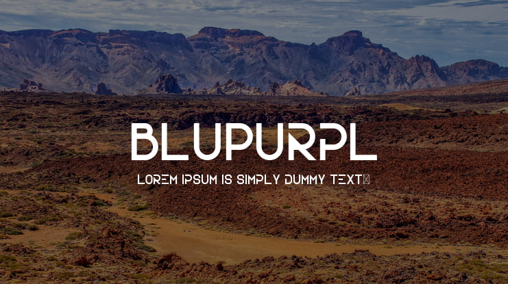 BluPurpl Font