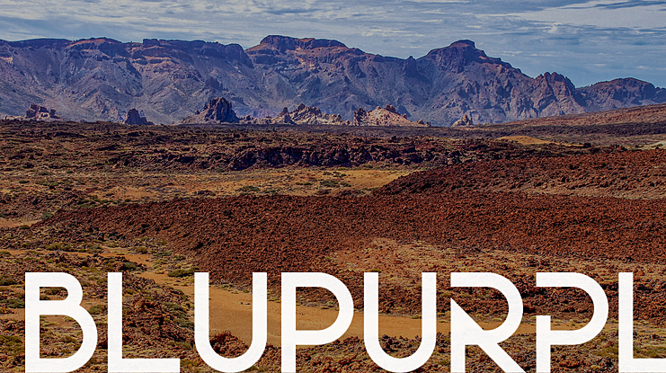 BluPurpl Font