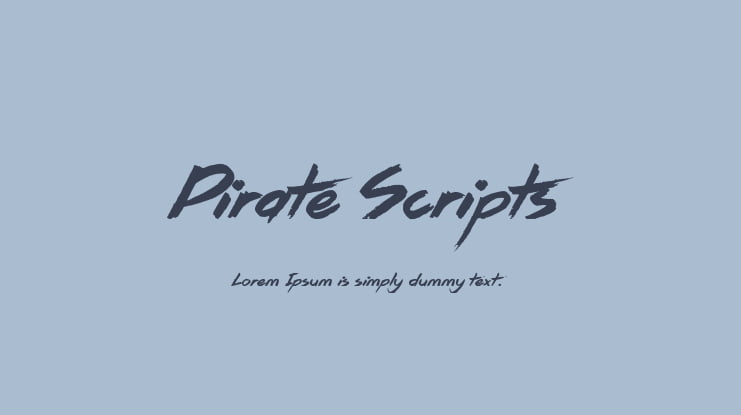 Pirate Scripts Font