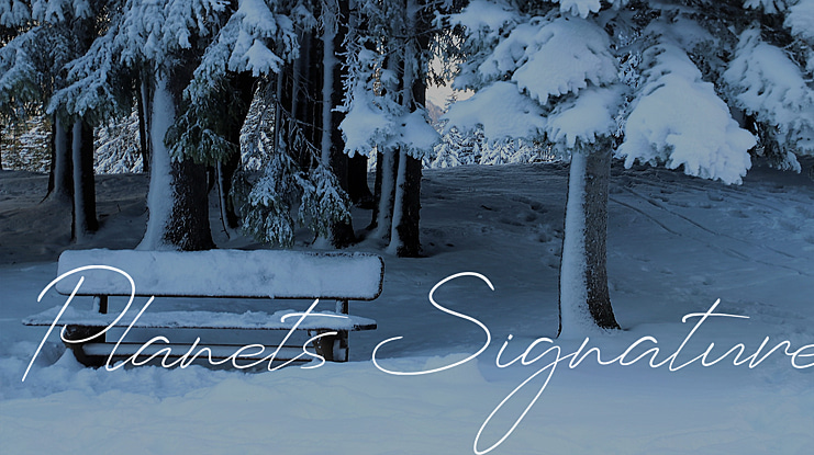 Planets Signature Font