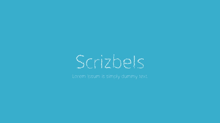 Scrizbels Font