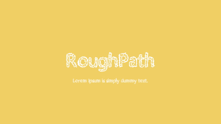 RoughPath Font