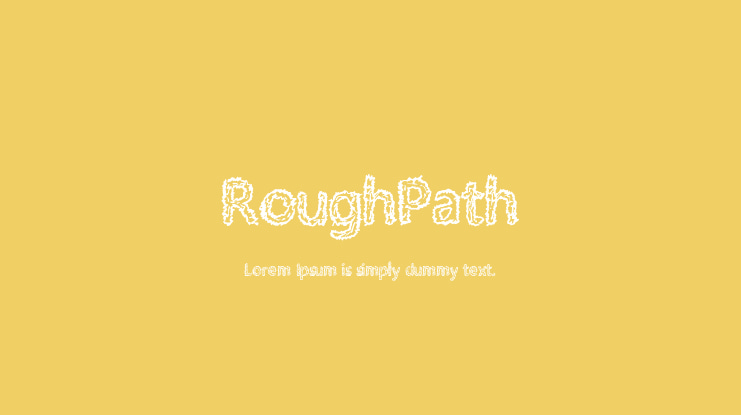 RoughPath Font