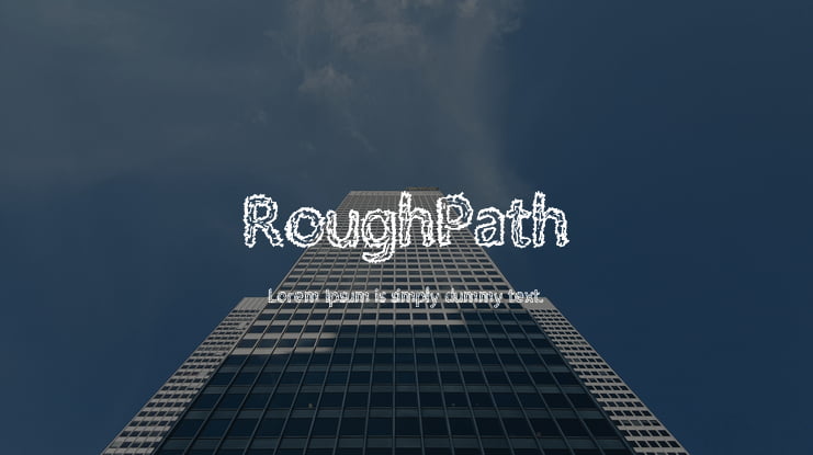 RoughPath Font