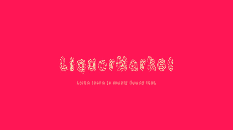 LiquorMarket Font