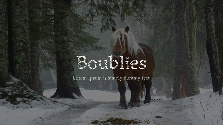 Boublies Font