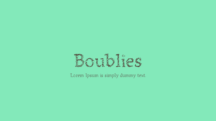 Boublies Font