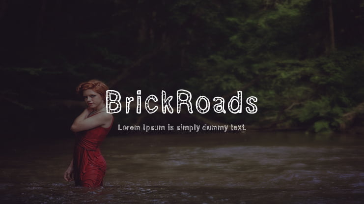 BrickRoads Font