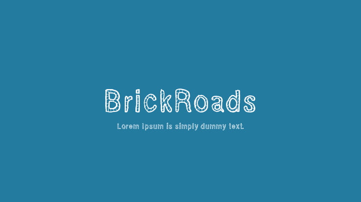 BrickRoads Font