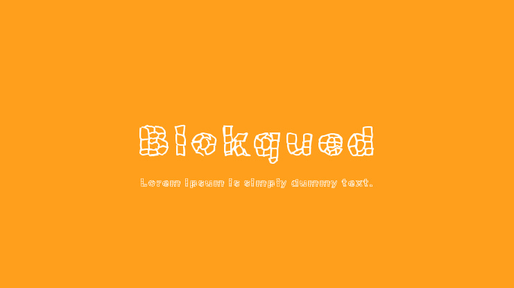 Blokqued Font