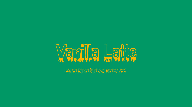 Vanilla Latte Font