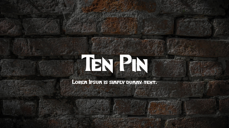 Ten Pin Font