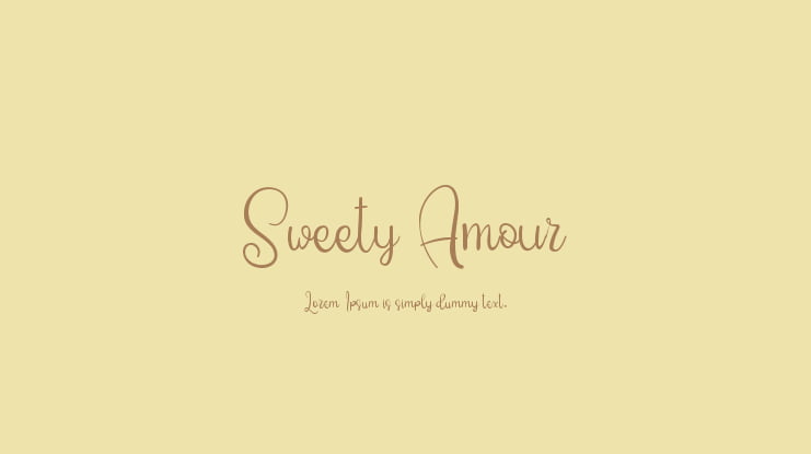Sweety Amour Font