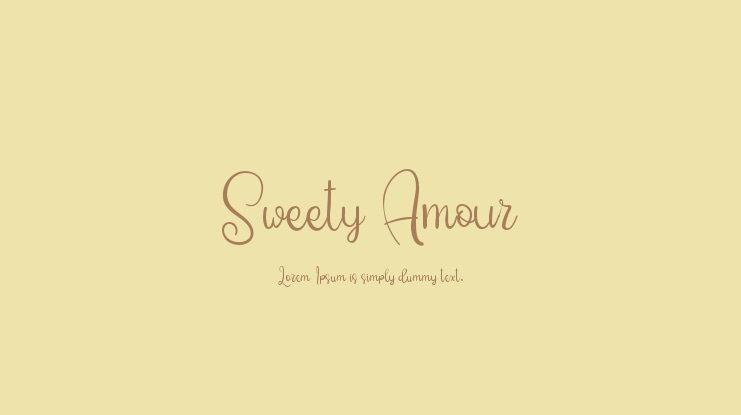 Sweety Amour Font