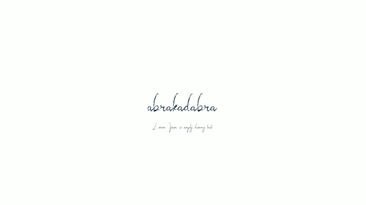 abrakadabra Font
