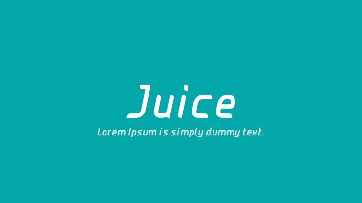 Juice Font Family