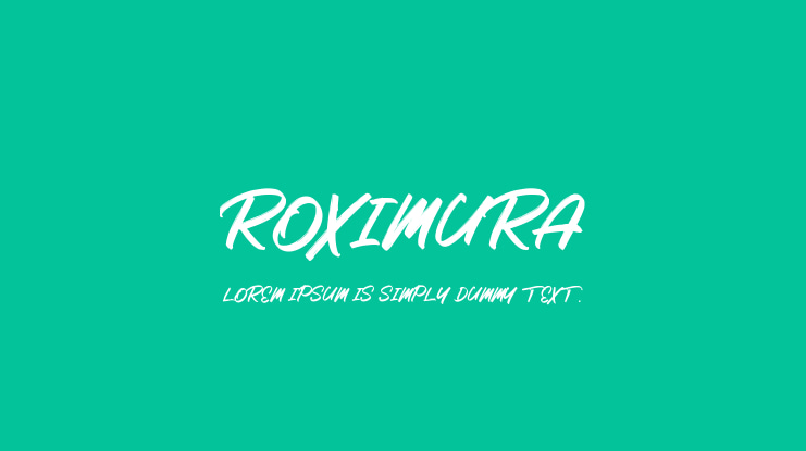 Roximura Font