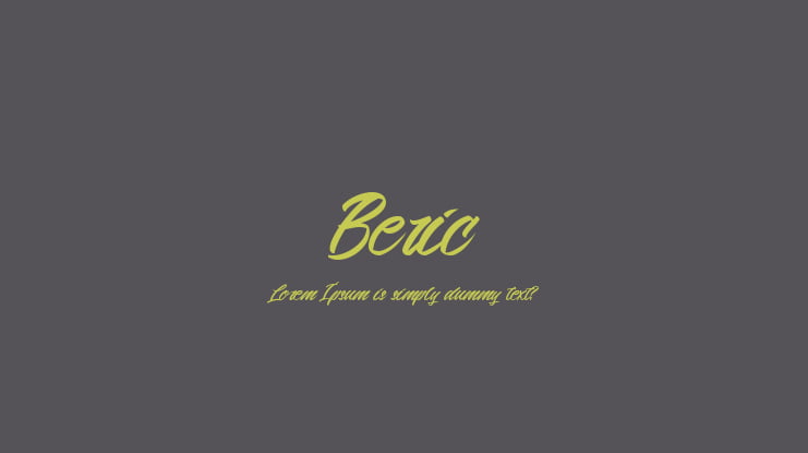 Beric Font