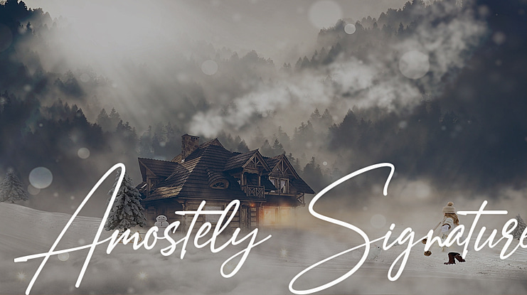 Amostely Signature Font